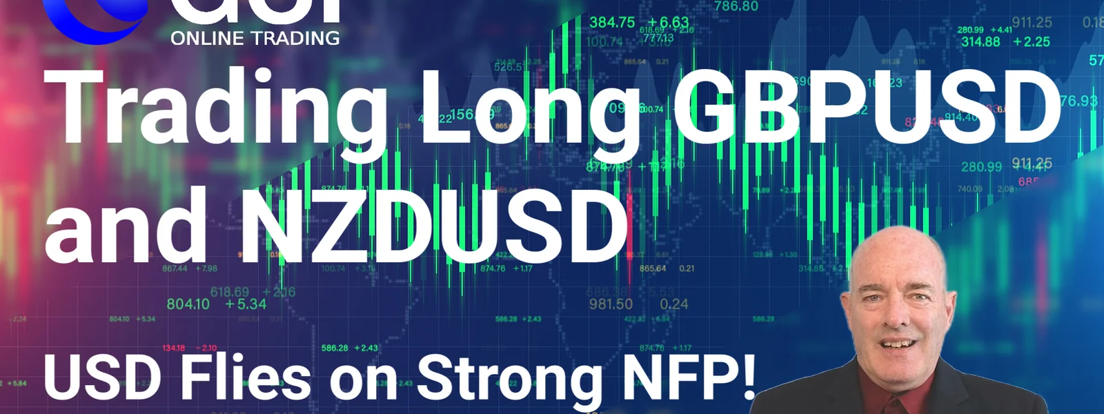 Forex Trading Long on GBPUSD & NZDUSD.  USD Flies on Strong NFP! US & Japan Interest Rates this Week.